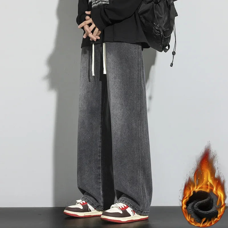 Herre Justerbare Baggy Jeans Trendy Street Style