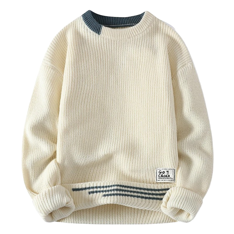 Herre Klassisk Sweater Tidløs Stil