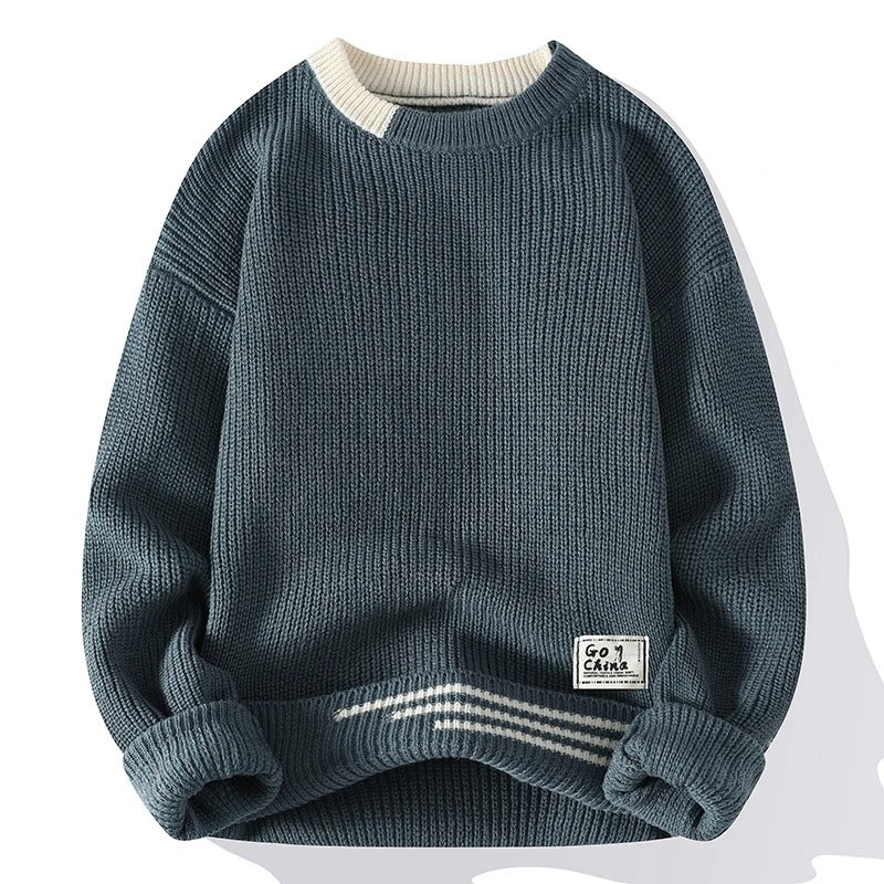 Herre Klassisk Sweater Tidløs Stil