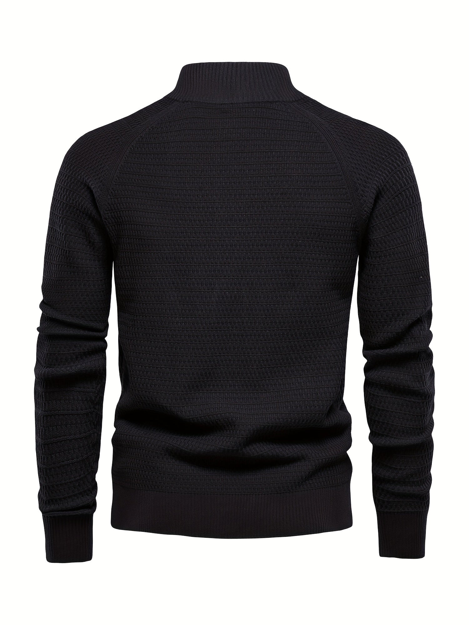 Herre Klippede Sweater med Stativ Krave
