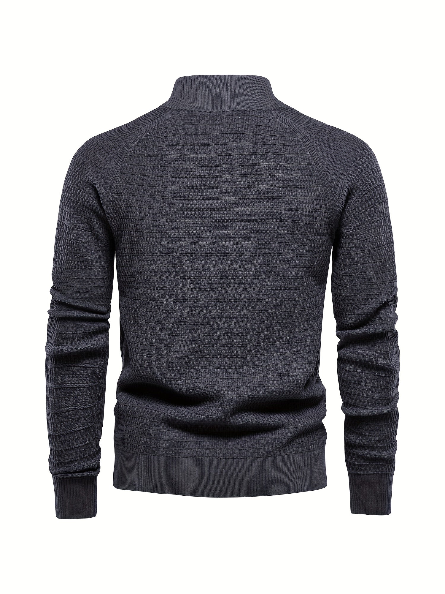 Herre Klippede Sweater med Stativ Krave