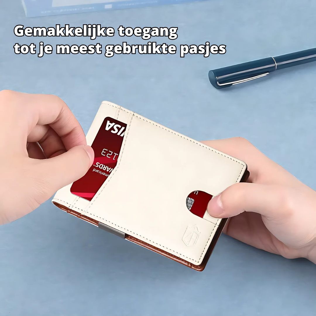 Mænds Kompakt Design RFID Læderpung
