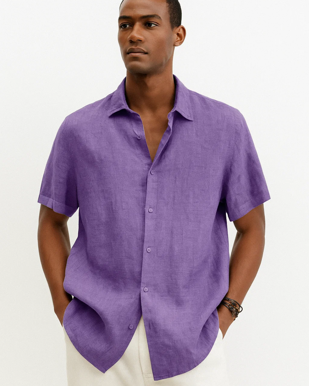 Herre Kortærmet Skjorte Casual Stil