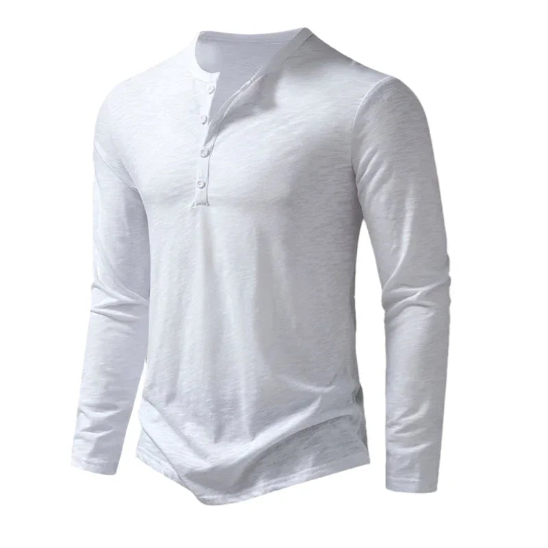 Herre Langærmet Polo T-shirt Casual Stil
