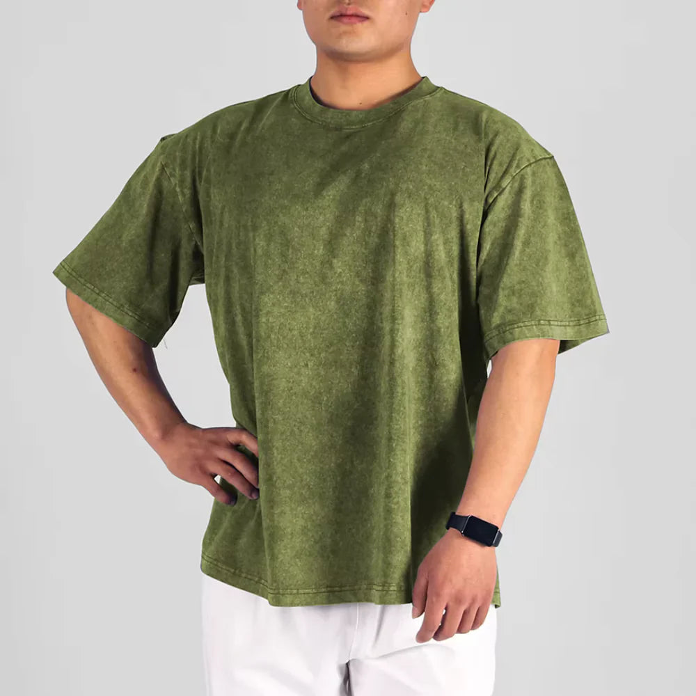 Herre Overdimensioneret T-shirt Casual