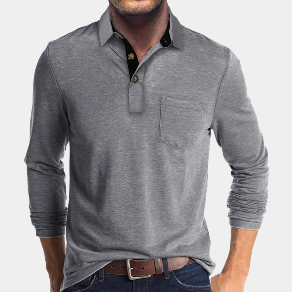 Herre Poloshirt Trendy Casual Stil