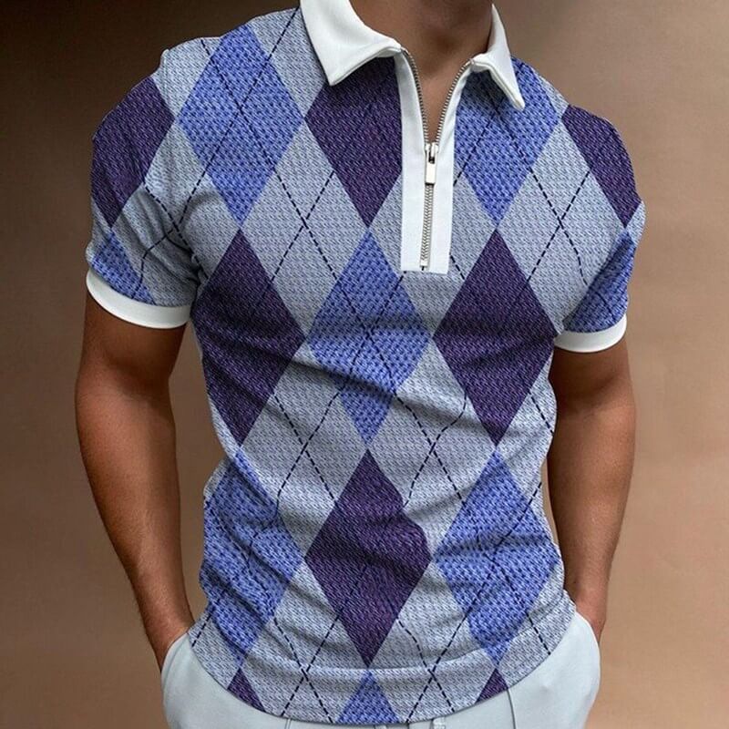 Herre Poloshirt med Turn-Down Krave