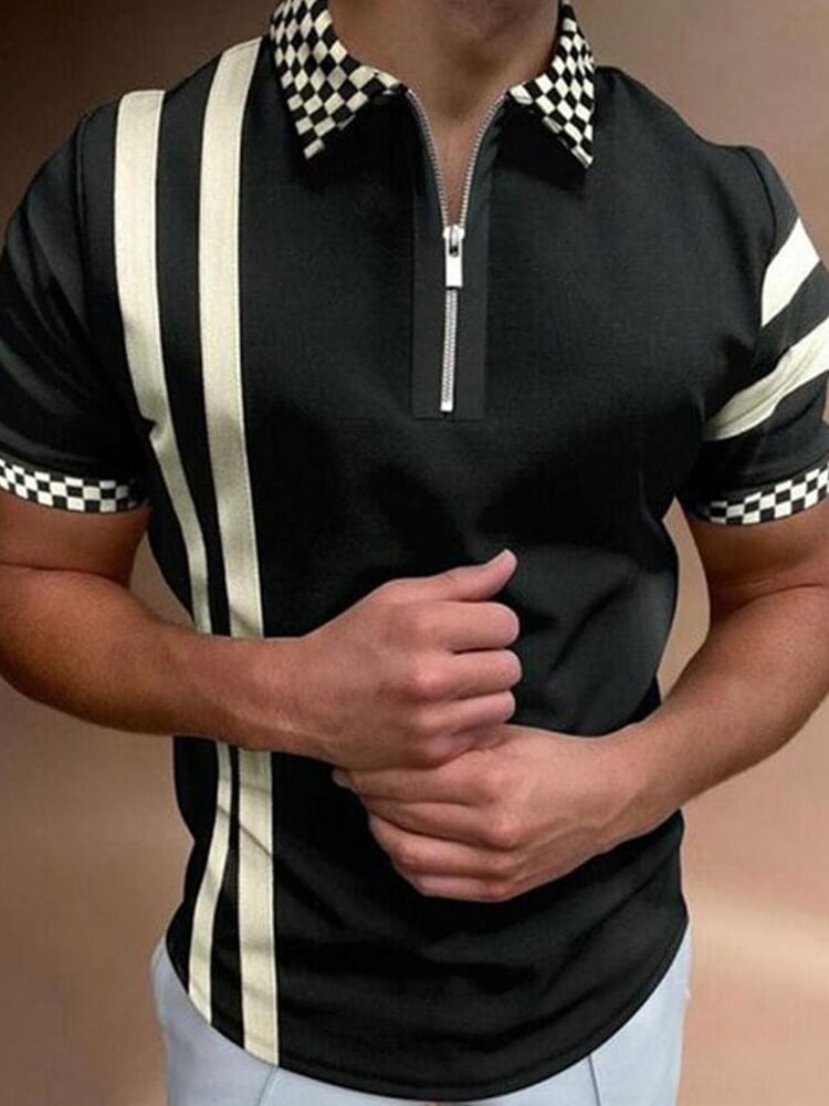 Herre Poloshirt med Turn-Down Krave