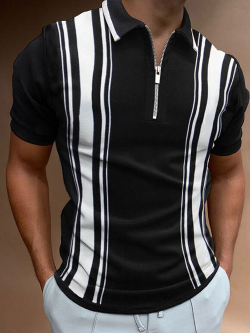 Herre Poloshirt med Turn-Down Krave