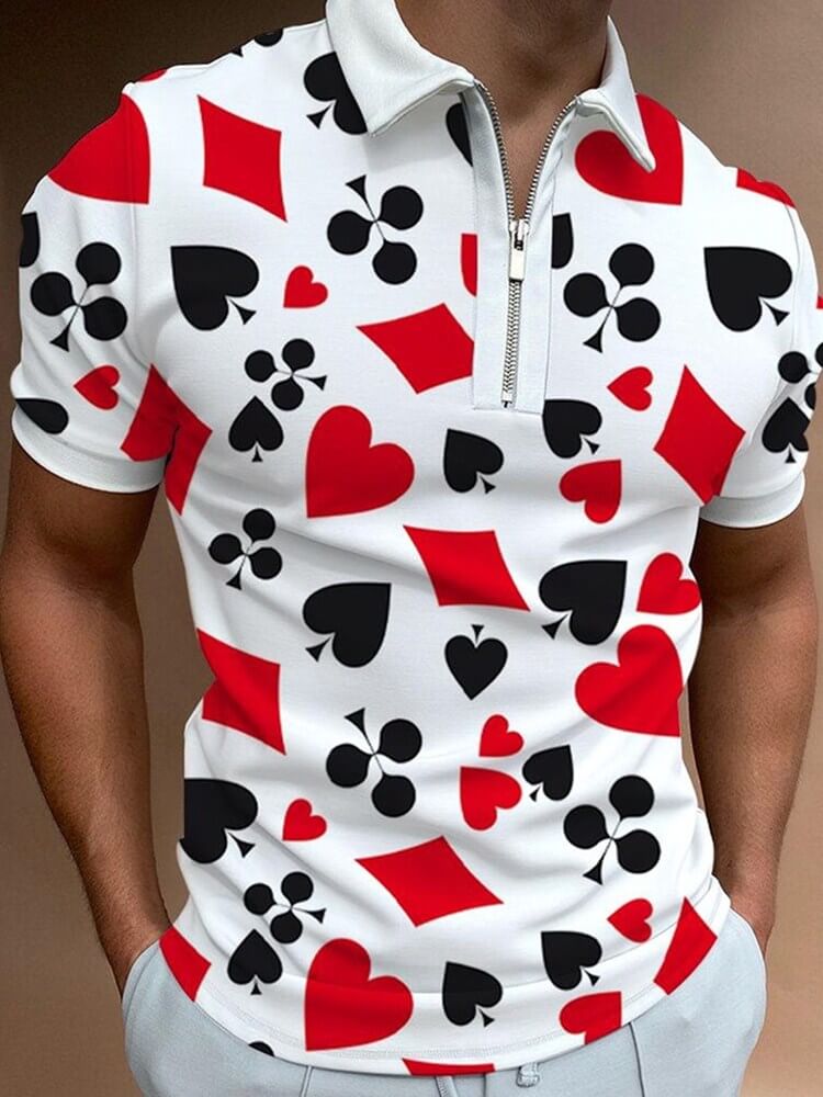 Herre Poloshirt med Turn-Down Krave