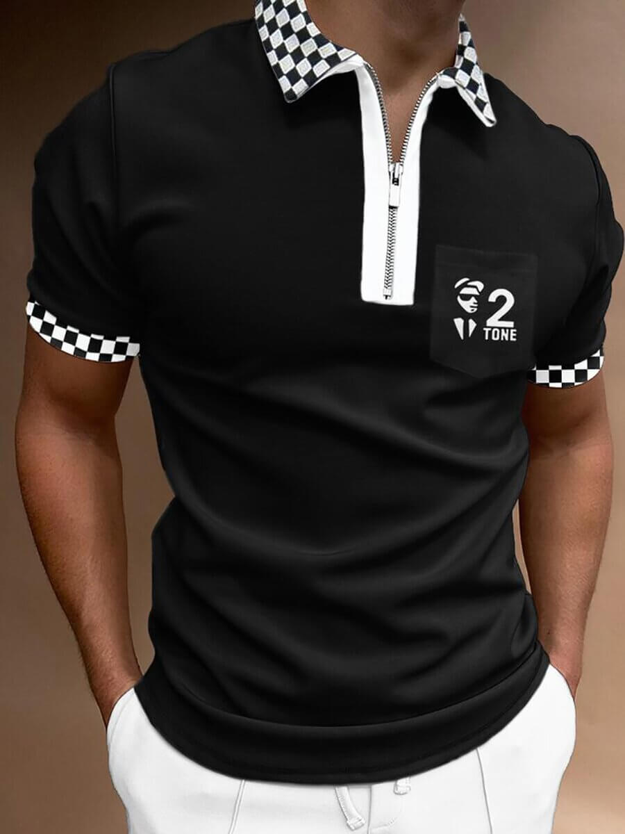 Herre Poloshirt med Turn-Down Krave