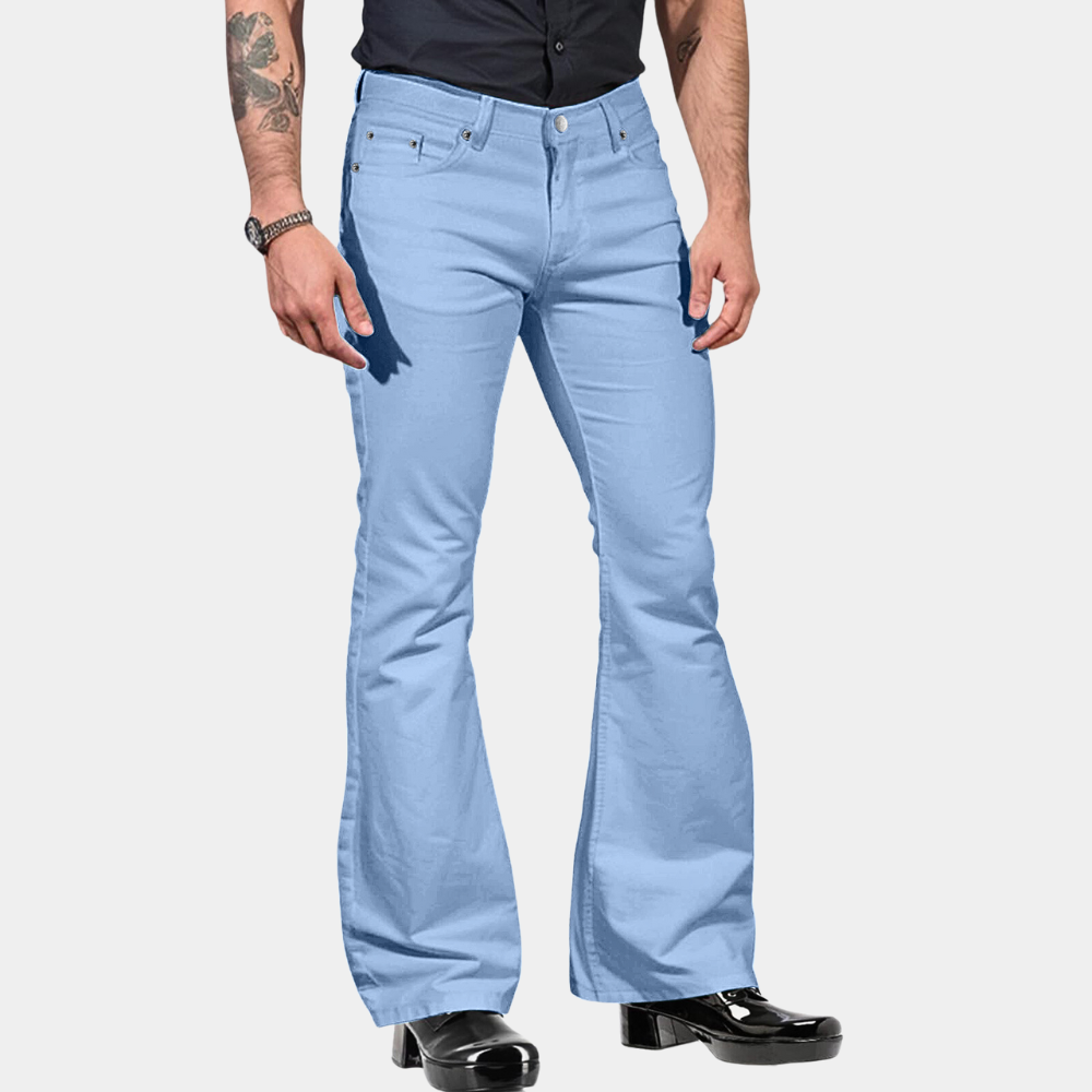 Herre Retro Flare Bukser Casual Stil