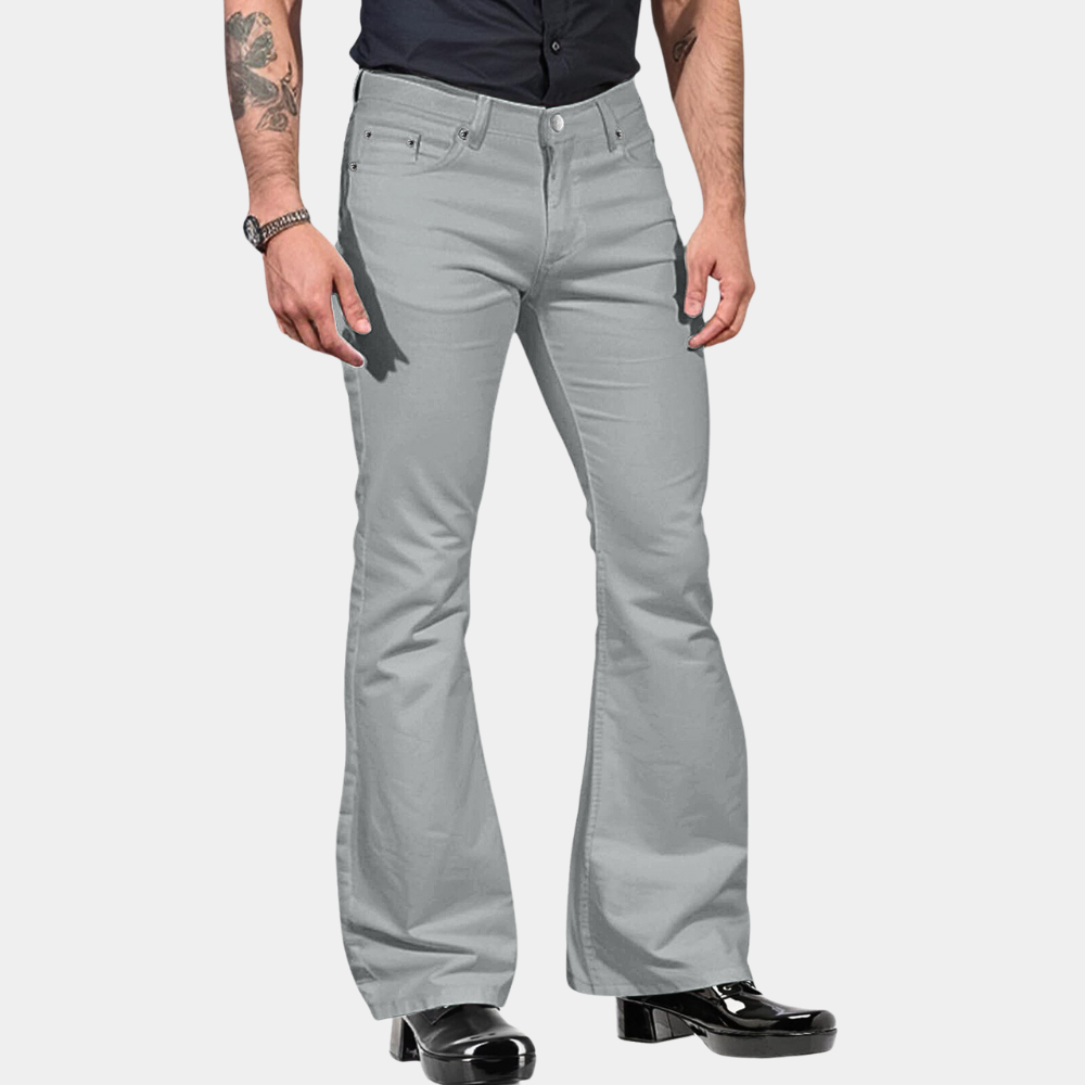 Herre Retro Flare Bukser Casual Stil