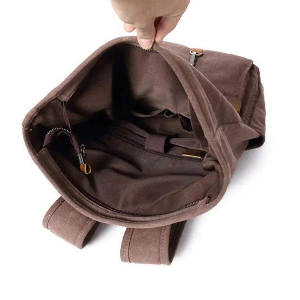 Herre Roll Top Rygsæk Vintage Stil
