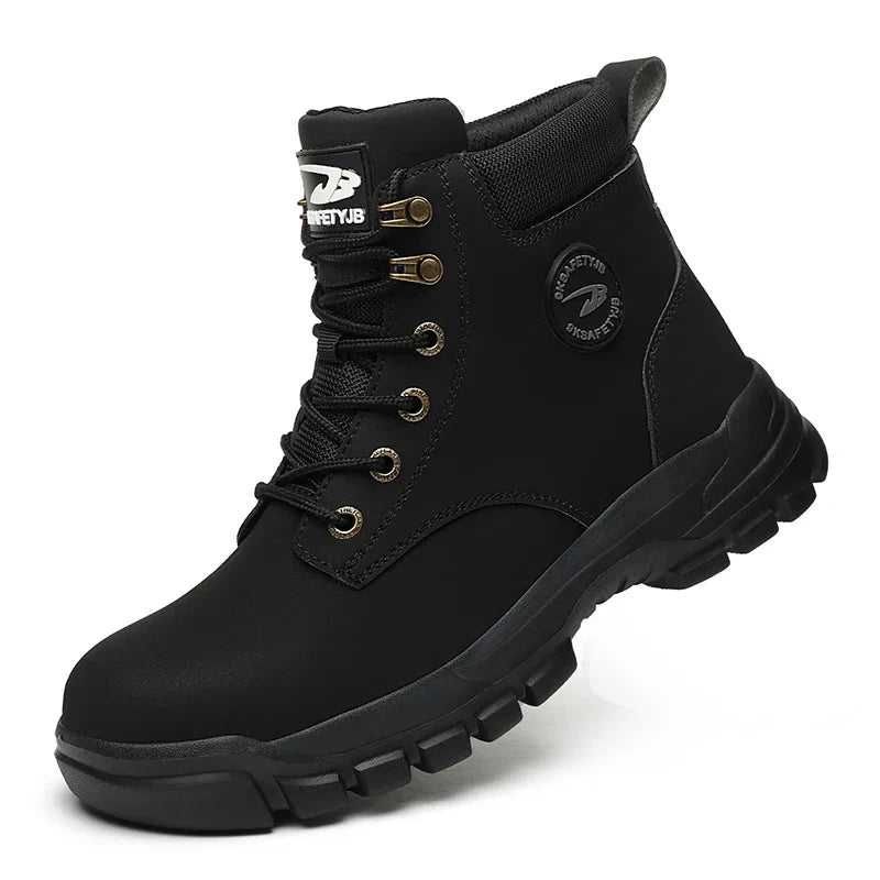 Herre Sikkerhedsstøvler Vandtætte Arbejdsstøvler Med Robust Sål