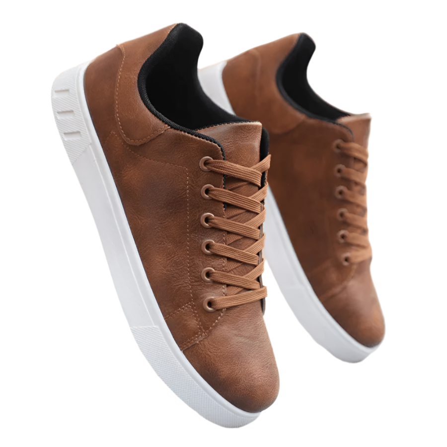 Mænds Sneakers i Læder Stilfuld