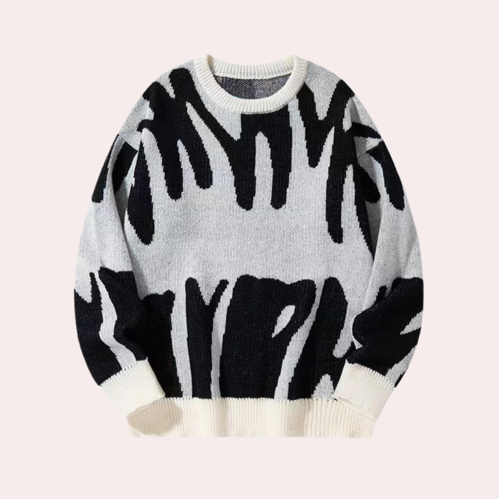 Mænds Strikket Sweater i Maskulin Stil