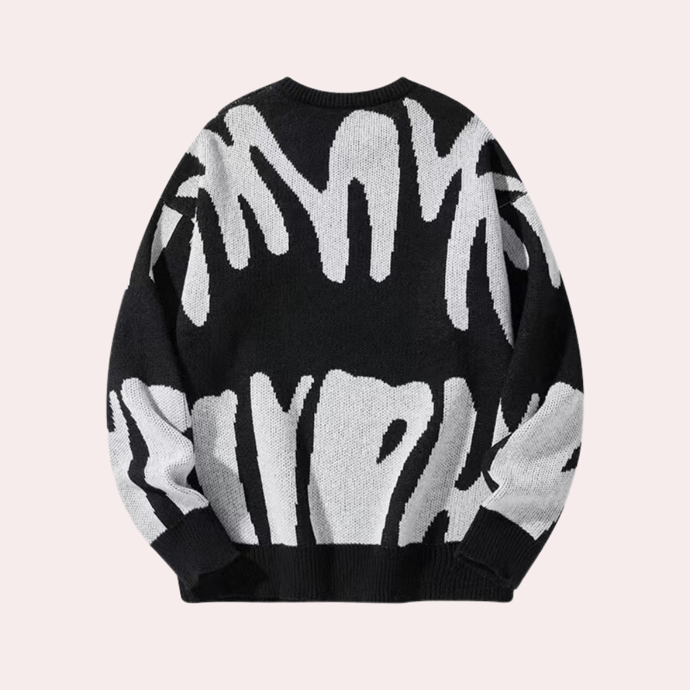 Mænds Strikket Sweater i Maskulin Stil