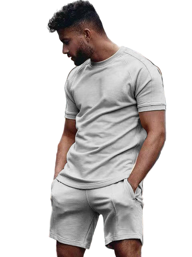 Herre T-shirt og Shorts Sæt Casual