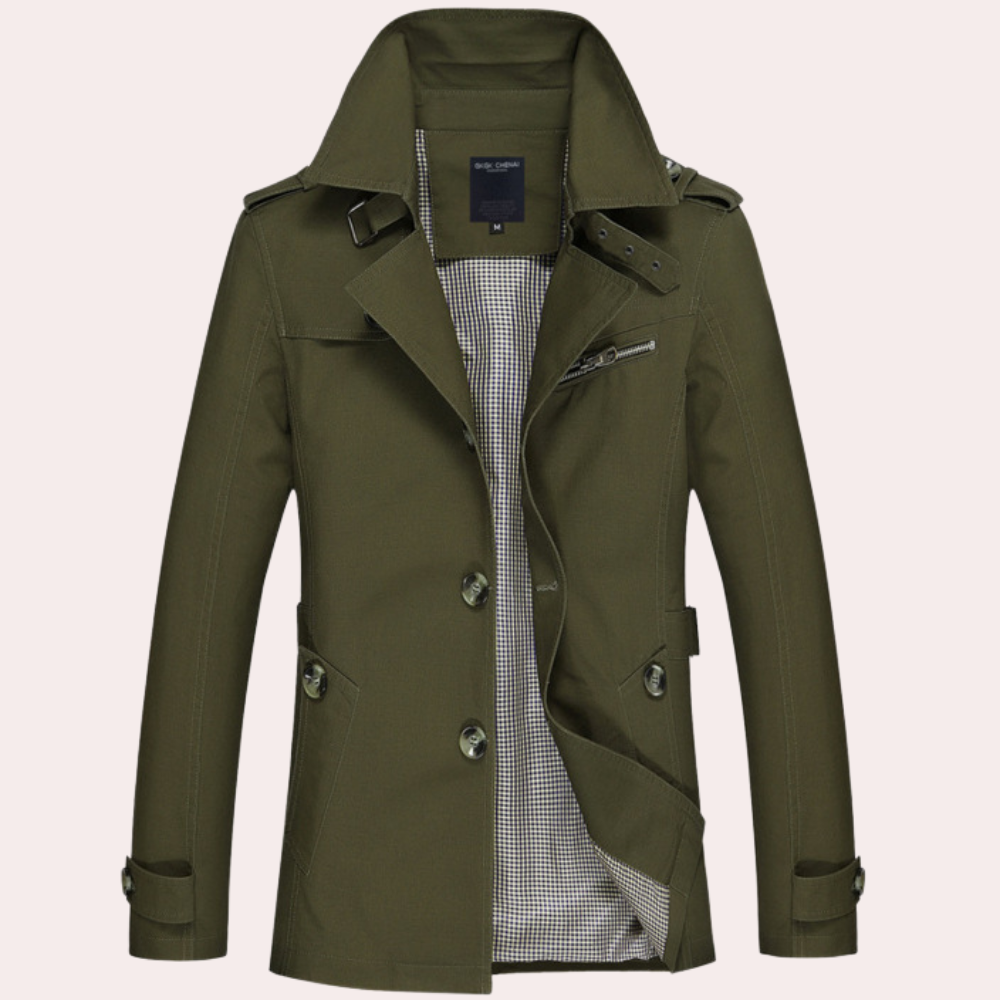 Herre Trenchcoat i Tidløst Design