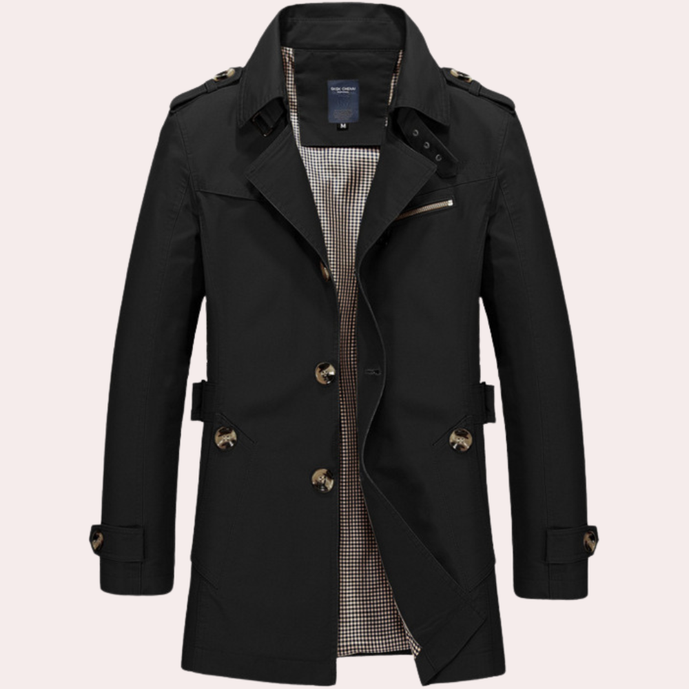 Herre Trenchcoat i Tidløst Design