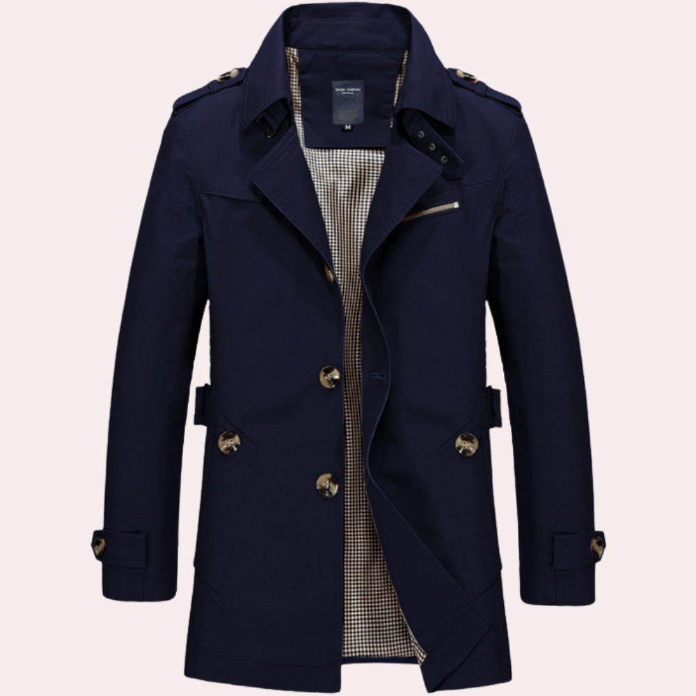 Herre Trenchcoat i Tidløst Design
