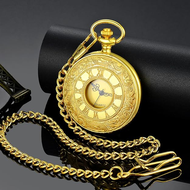 Herre Vintage Lommeur Klassisk Design Med Romertal