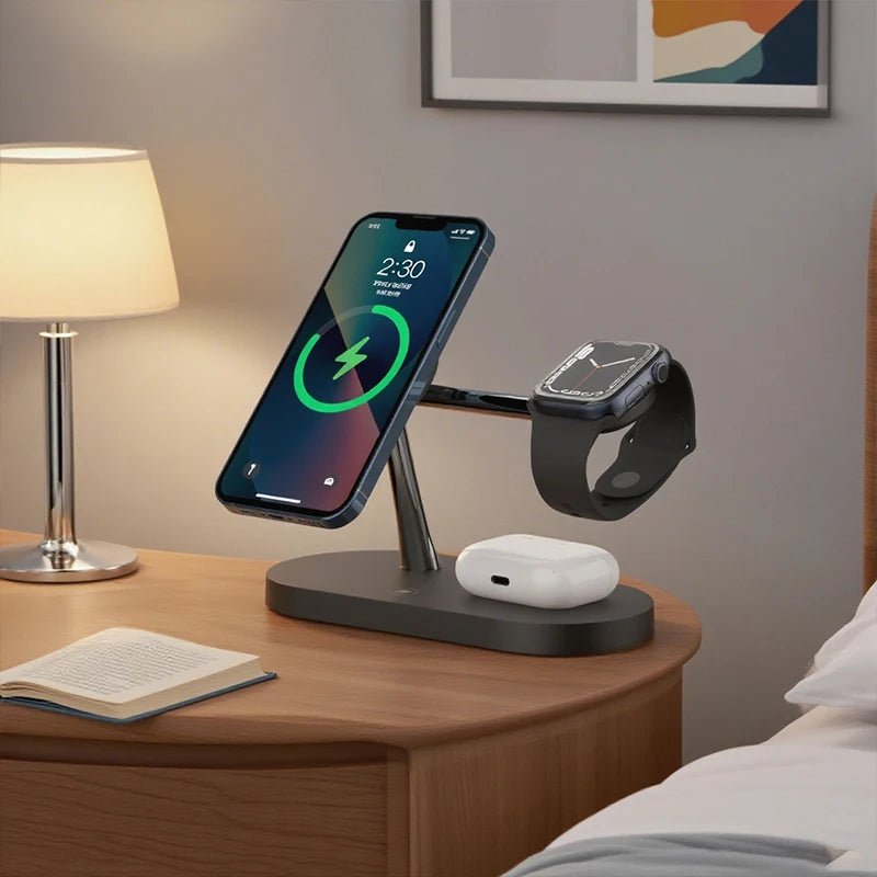 MagSafe 3-i-1 Oplader til iPhone, Apple Watch og AirPods