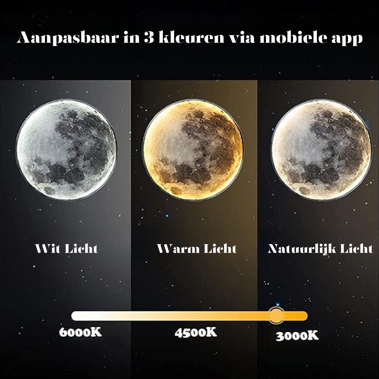 Månelampe LunaGlow med Dæmpbar Belysning