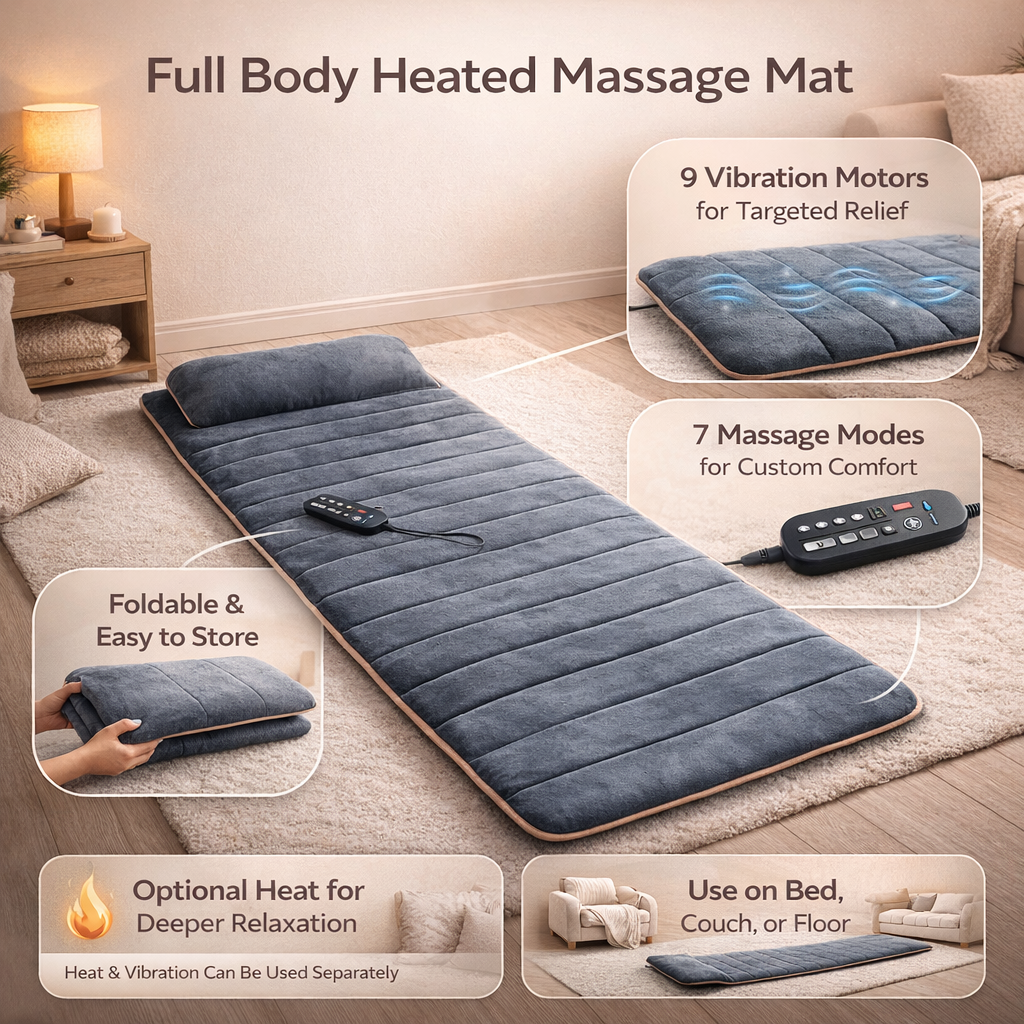 Elektrisk Massage Matta – Fullkroppsmassage med Värme