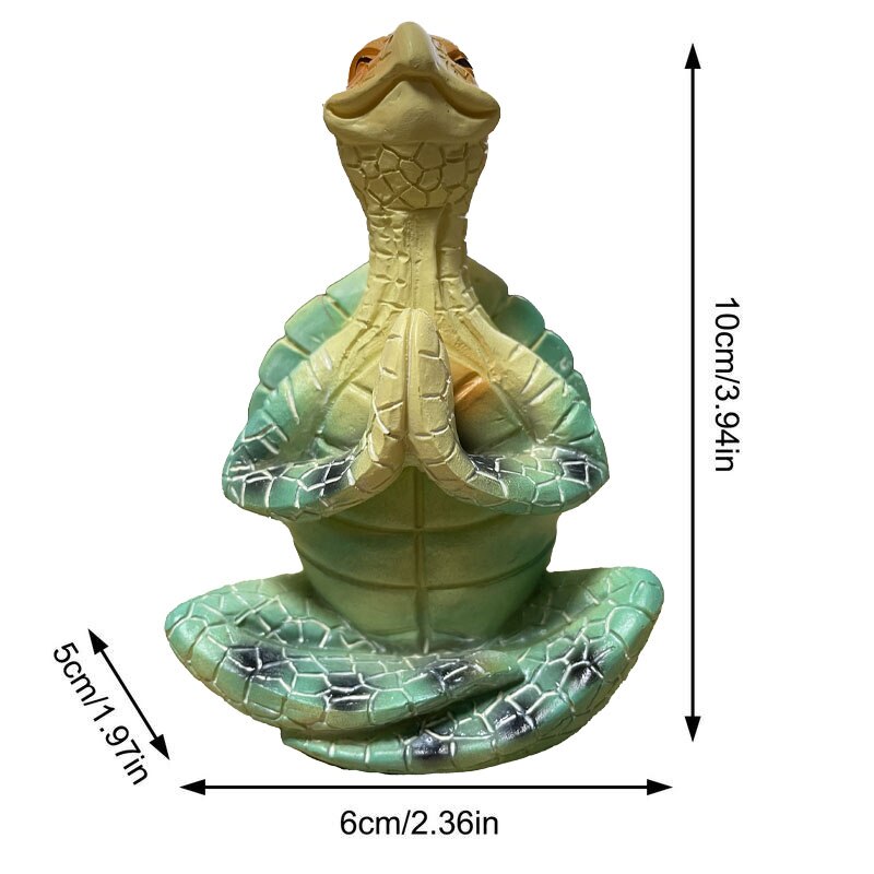 Meditativ Havskildpadde Statue til Indretning
