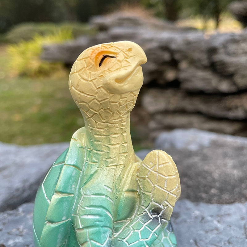 Meditativ Havskildpadde Statue til Indretning