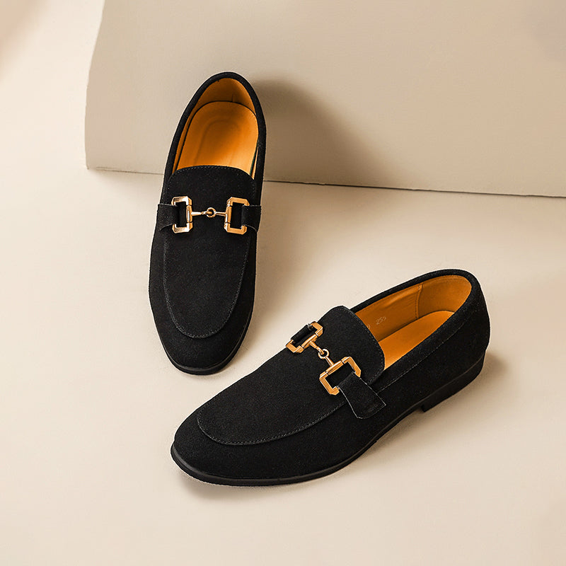 Herre Almond Toe Hestebid Loafers – Semi-Formel Elegance