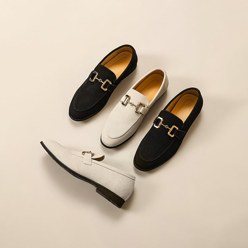 Herre Almond Toe Hestebid Loafers – Semi-Formel Elegance