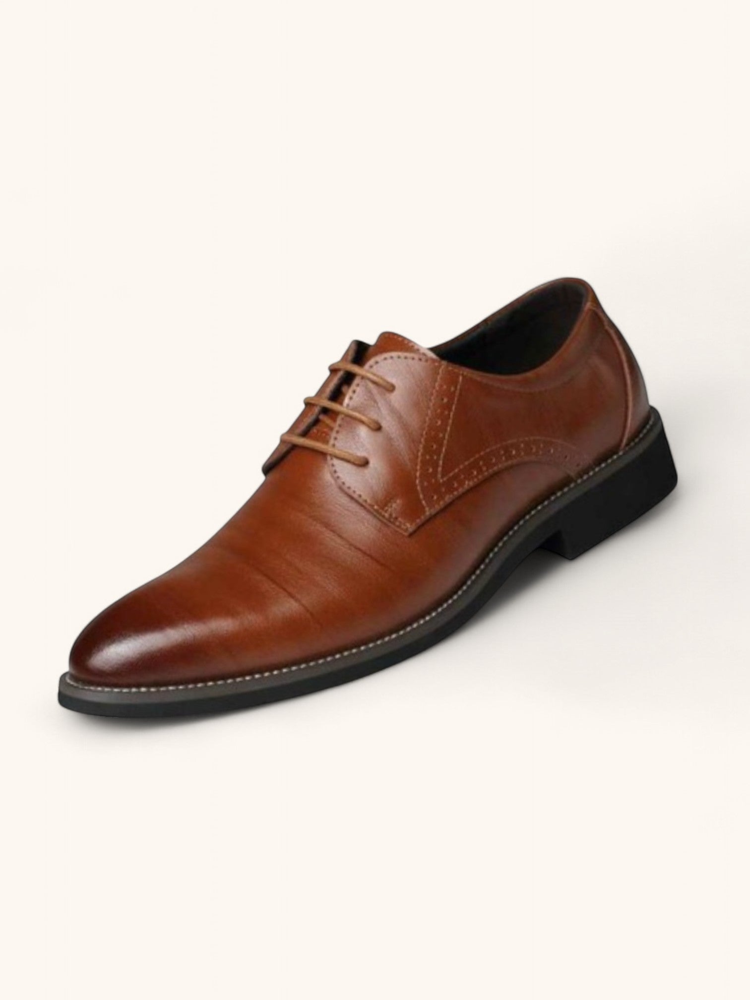 Herre Brogue Oxford Dress Sko – Klassisk Formelt Elegance