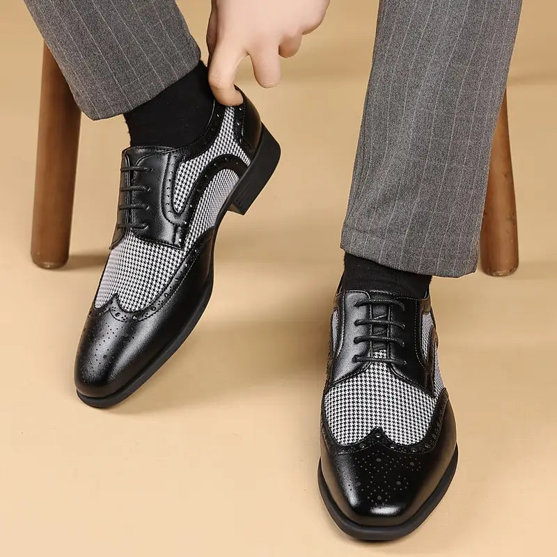 Herre Brogue Oxford Sko – Snørebånd Lav Top