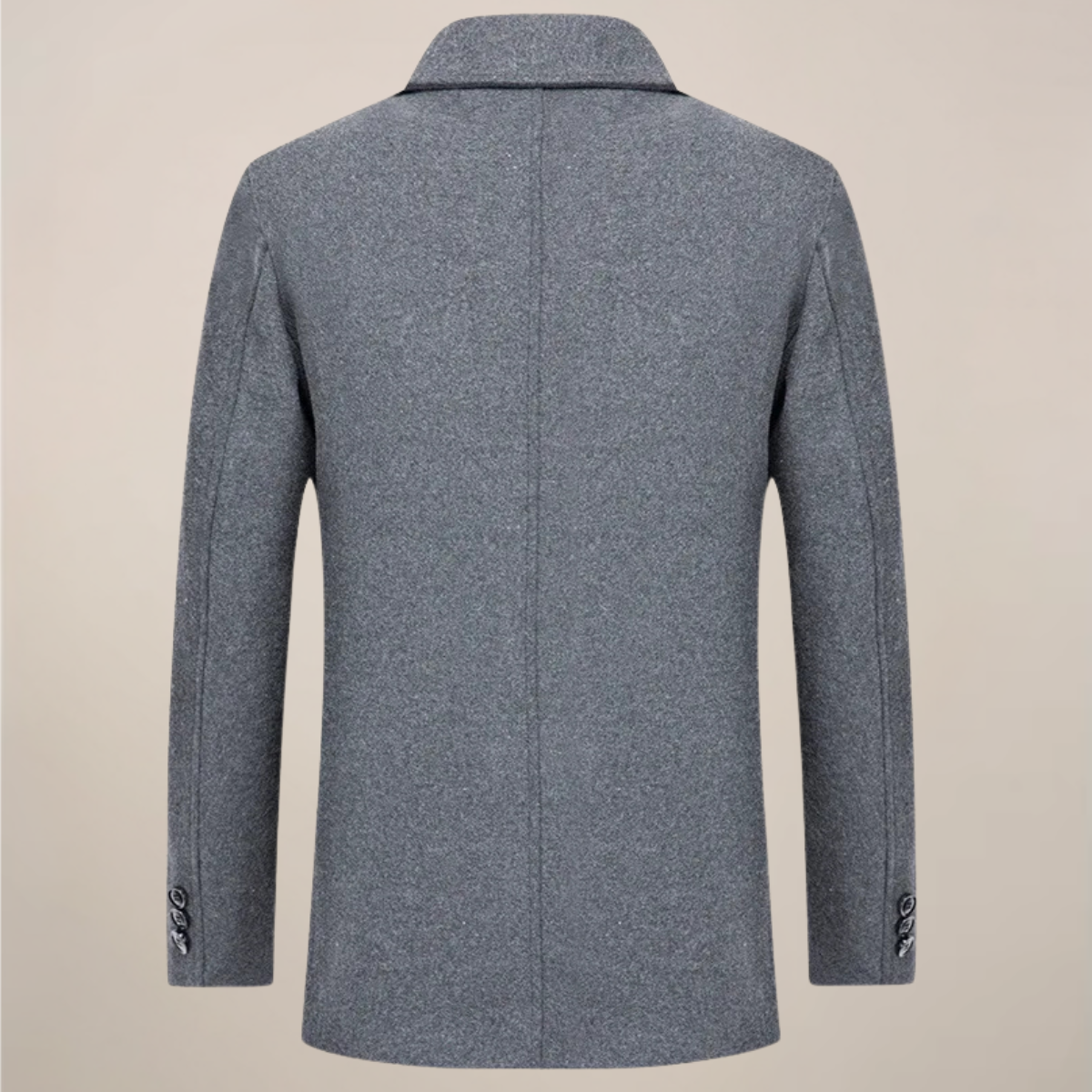 Herre Button-Up Jakke – Smart Casual Ydertøj til Efterår/Vinter