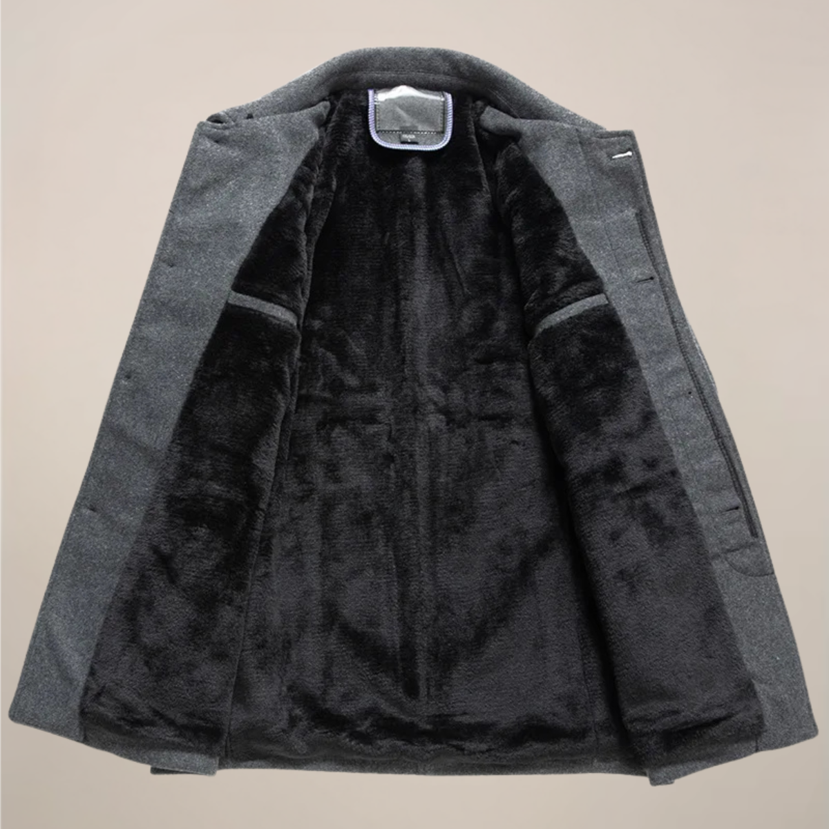 Herre Button-Up Jakke – Smart Casual Ydertøj til Efterår/Vinter