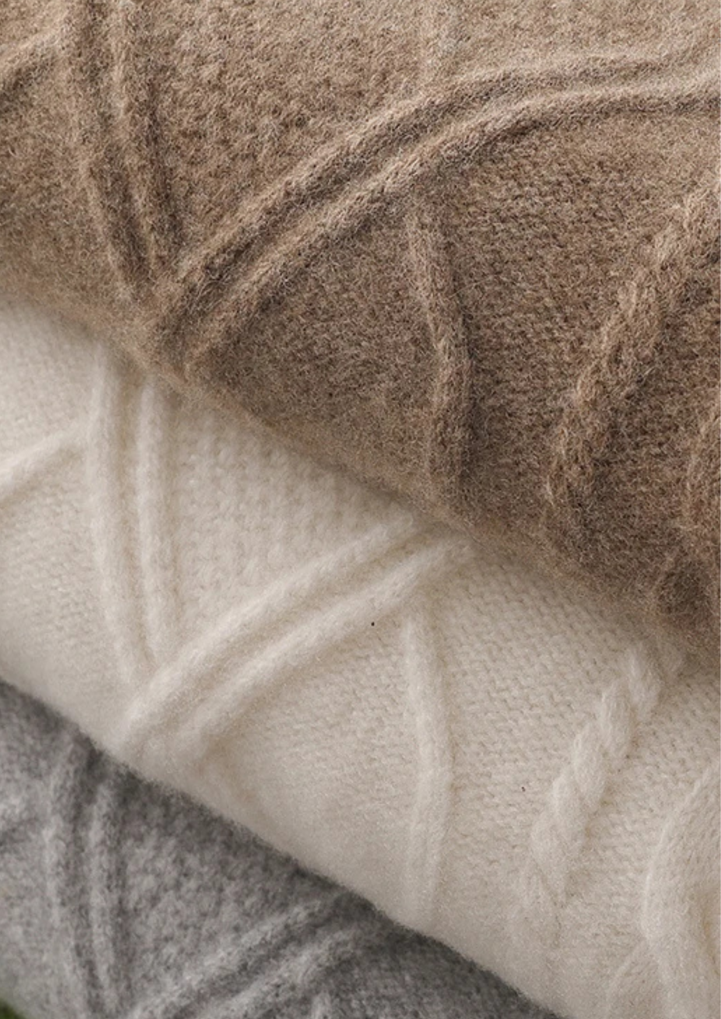 Herre Kabelstrik Crew Neck Sweater – Klassisk Vinterlag