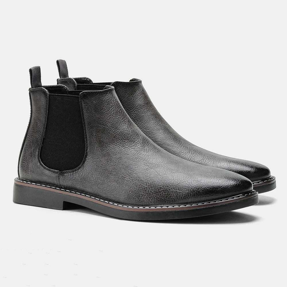 Herre Chelsea Ankelstøvler – Klassisk Slip-On Dress Stil