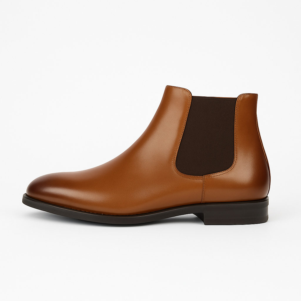 Herre Classic Chelsea Støvler – Høj Ankel Slip-On Design