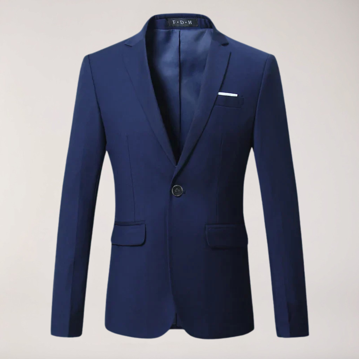 Herre Klassisk Formelt Ensfarvet Skræddersyet Blazer