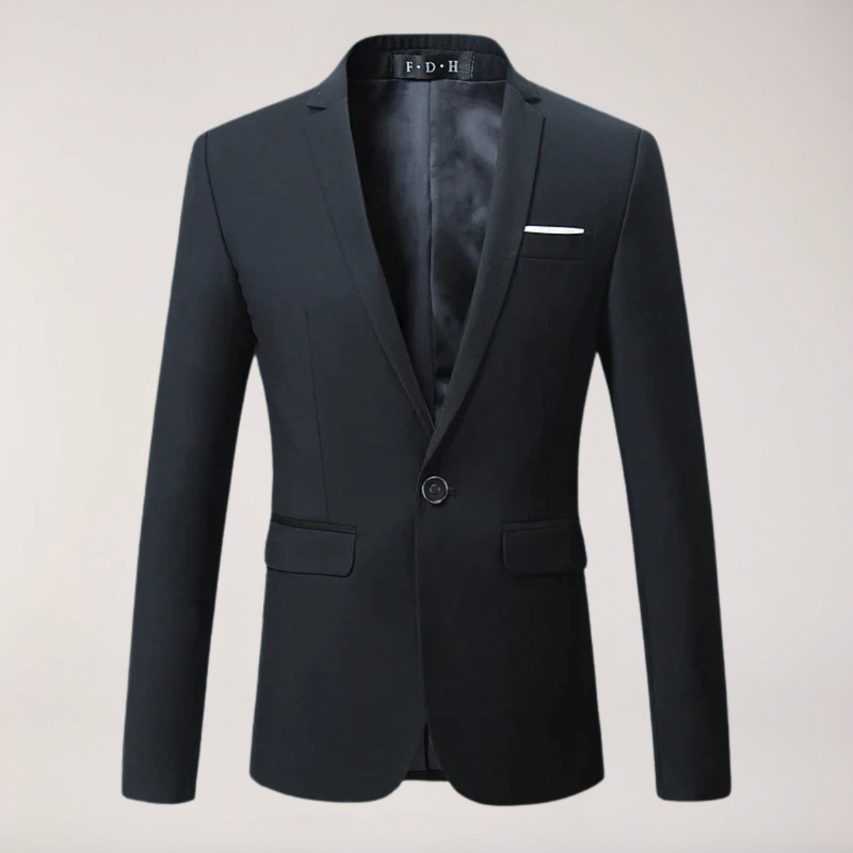Herre Klassisk Formelt Ensfarvet Skræddersyet Blazer