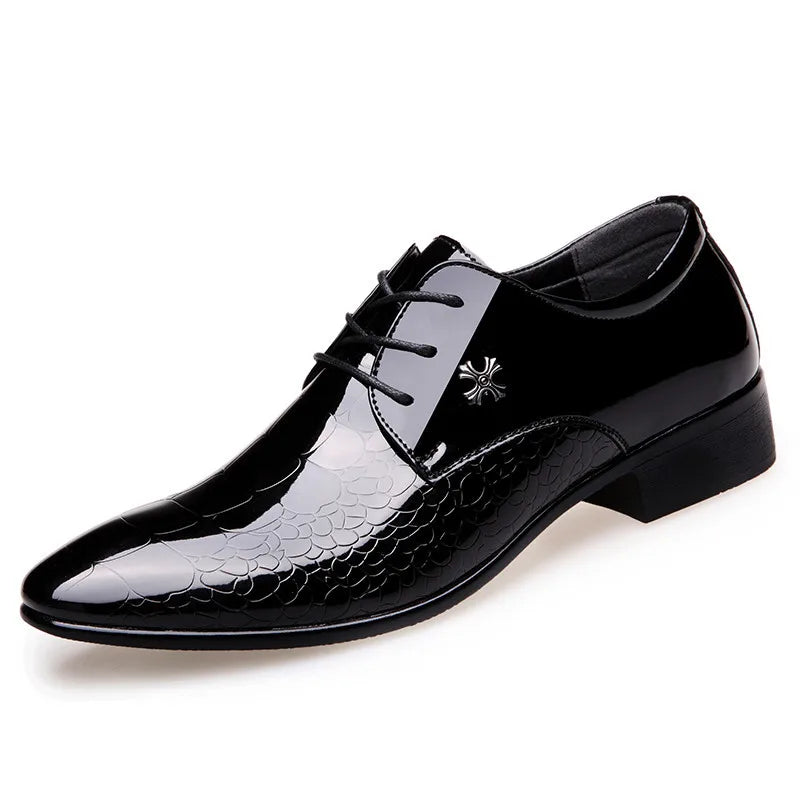 Herre Klassiske Oxford Sko – Tekstureret Finish – Formelle Begivenheder & Bryllupper