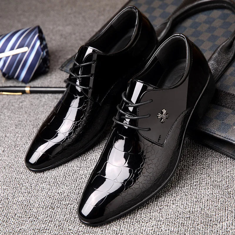 Herre Klassiske Oxford Sko – Tekstureret Finish – Formelle Begivenheder & Bryllupper