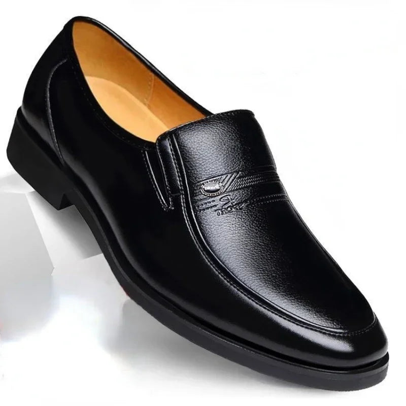 Herres Klassiske Penny Loafers – Polerede Slip-On Dress Shoes