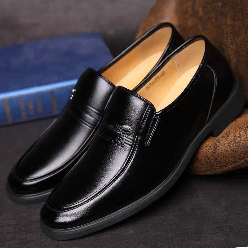 Herres Klassiske Penny Loafers – Polerede Slip-On Dress Shoes