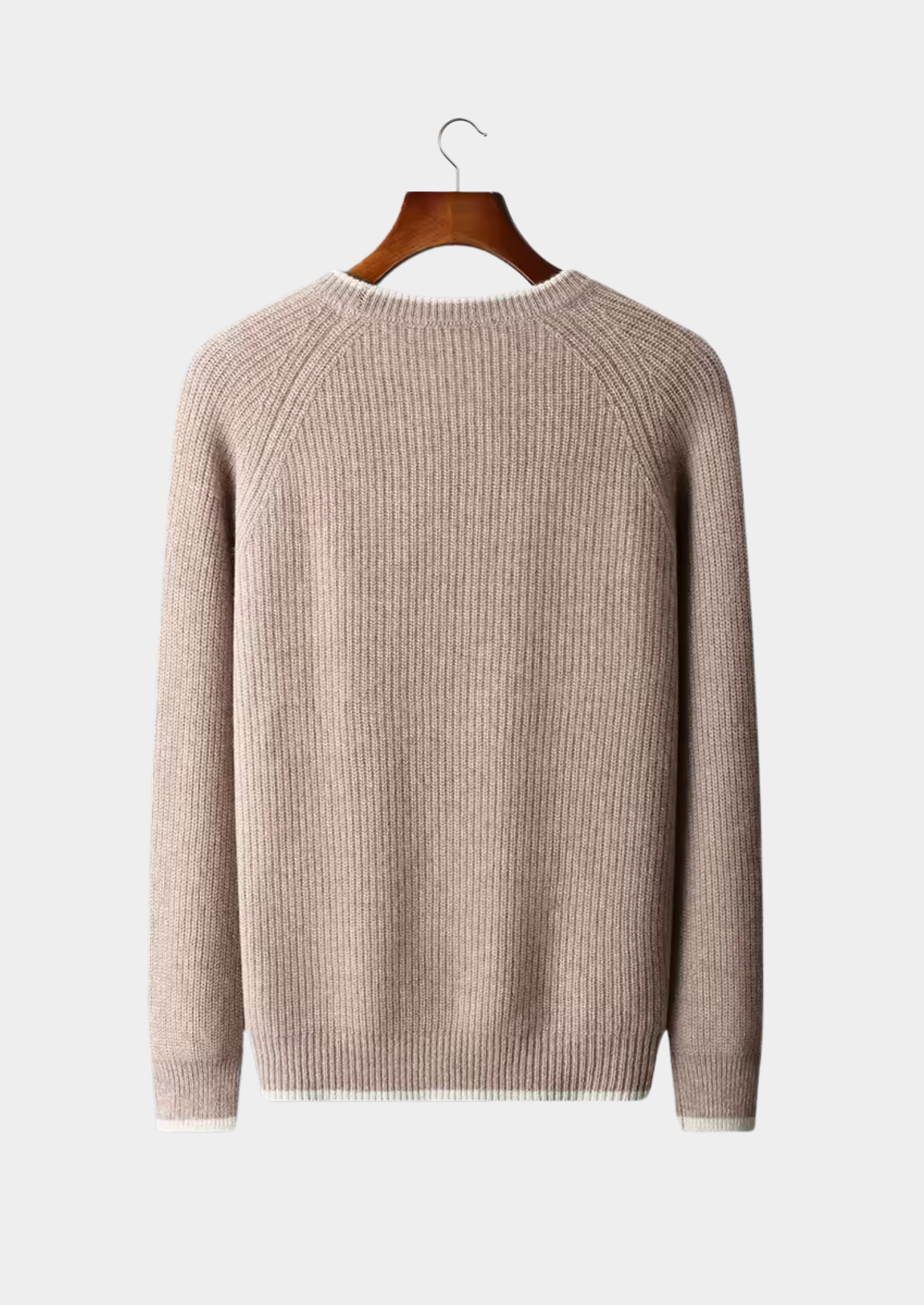 Herre Crew Neck Strikket Sweater – Årsæson Smart Casual Essential