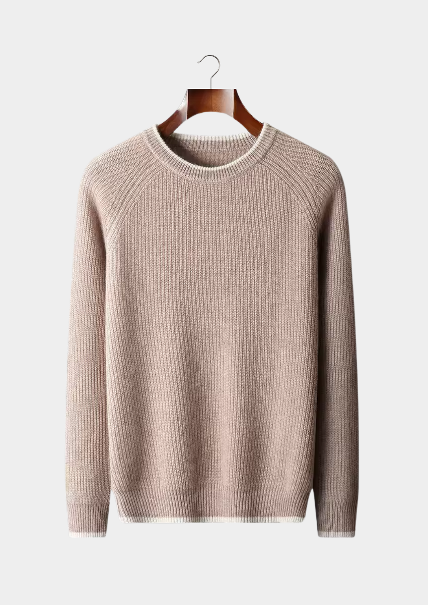 Herre Crew Neck Strikket Sweater – Årsæson Smart Casual Essential