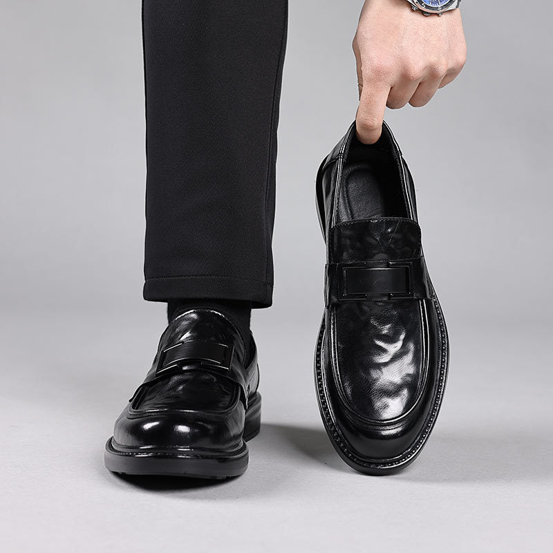 Herresko – Slip-On – Rund Tå – Poleret Finish
